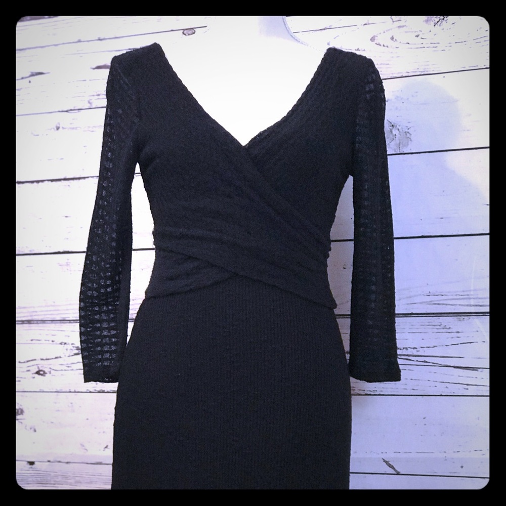 Anthropologie Gorgeous Black Dress